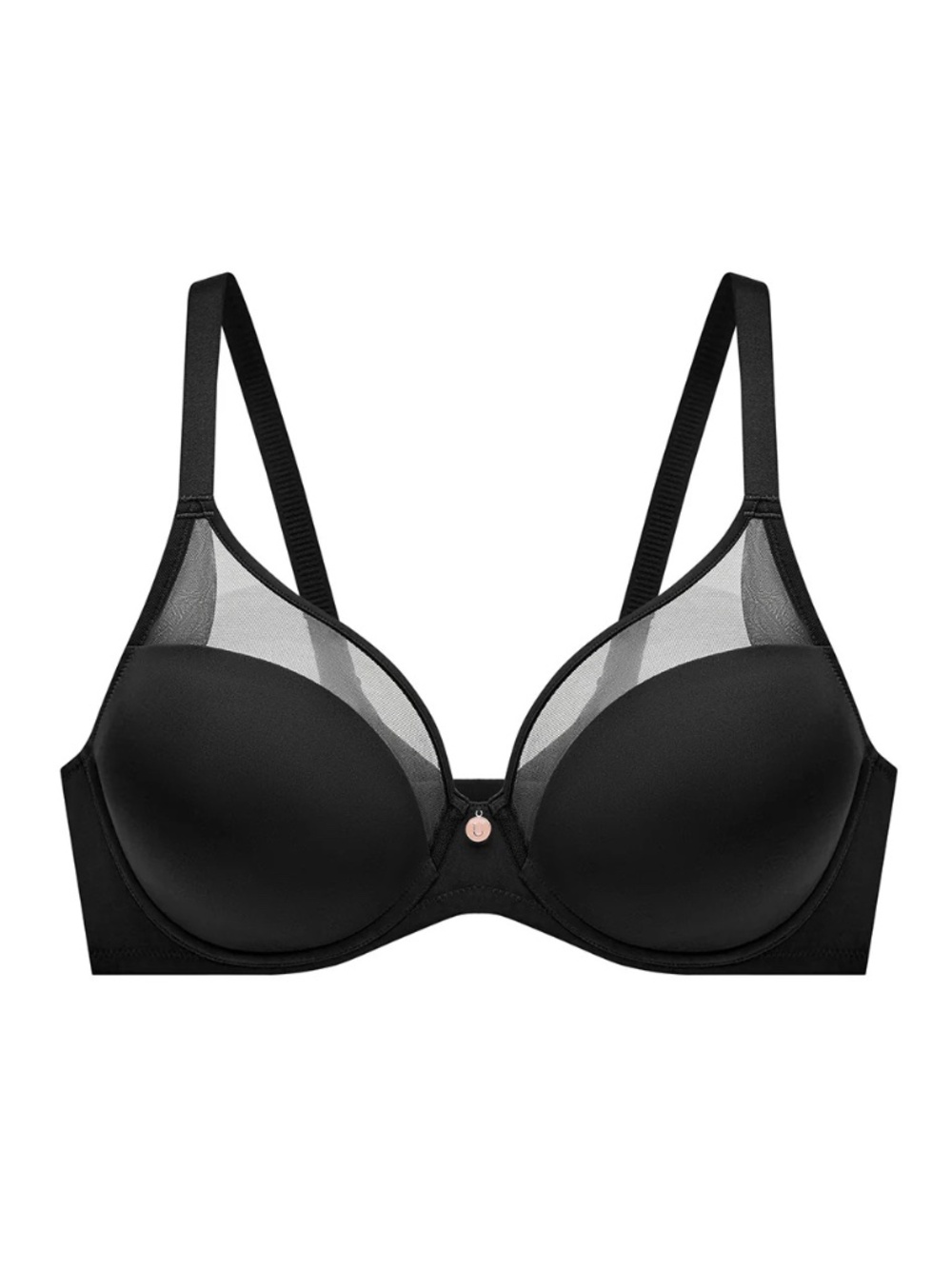 46C Black Mesh Contour Flexwire Plunge Bra by Understance NWT